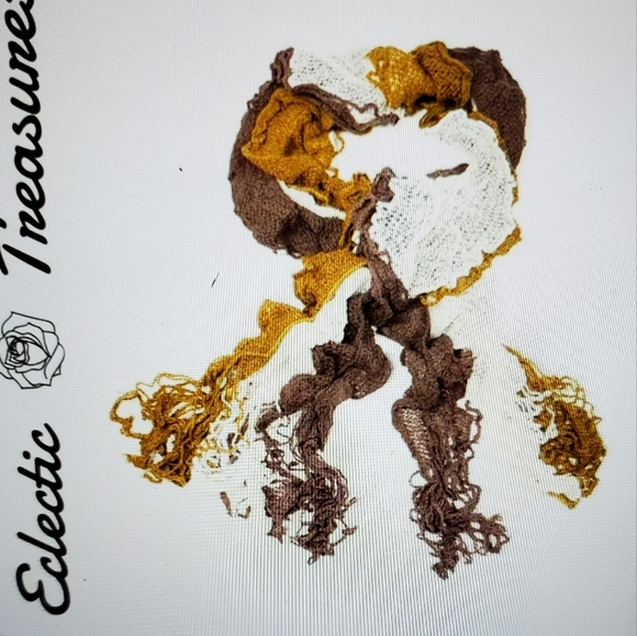 Boho Thick Knit Mesh Scarf🍃 - Picture 3 of 5